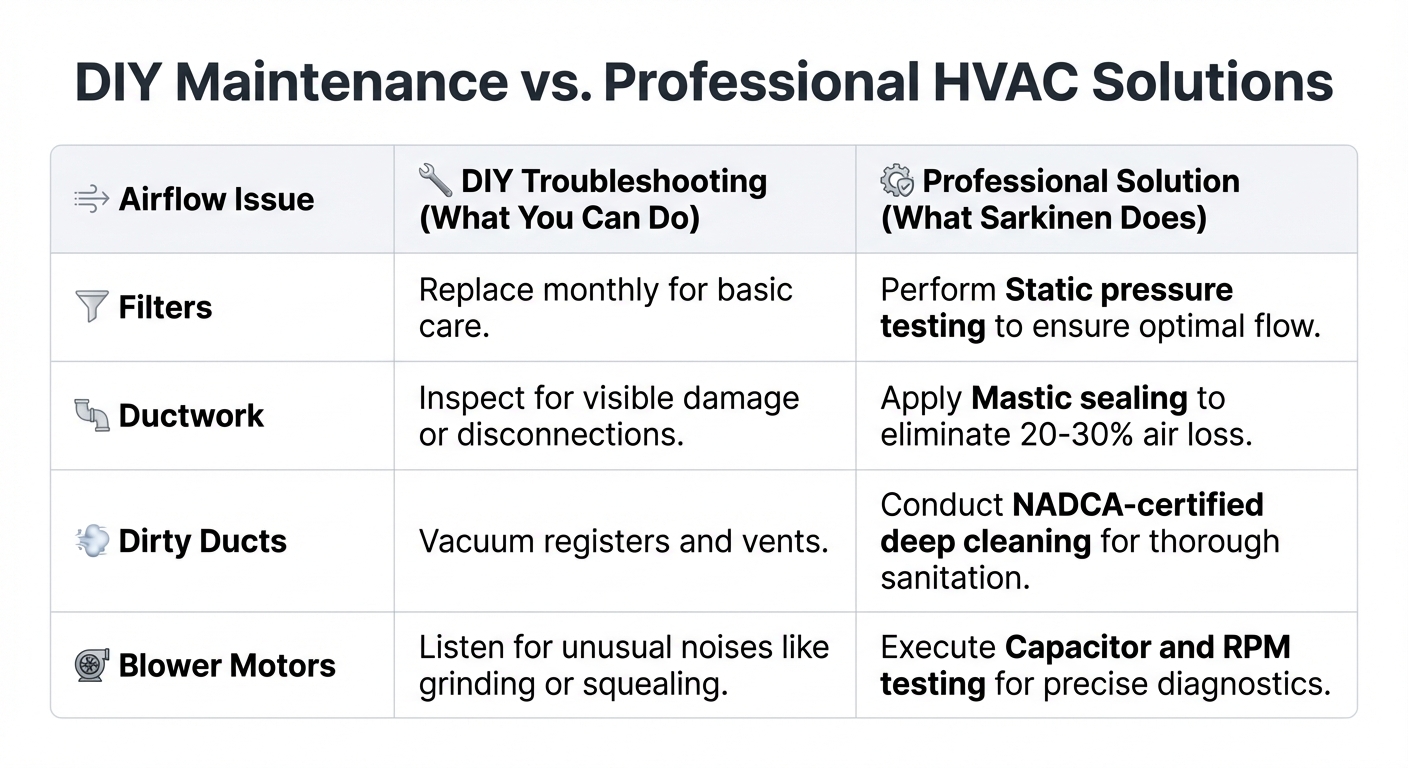 DIY Maintenance vs. Professional HVAC Solutions