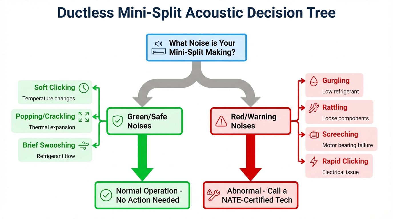 Ductless Mini-Split Acoustic Decision Tree