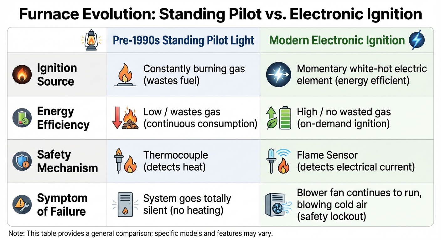 Furnace Evolution: Standing Pilot vs. Electronic Ignition
